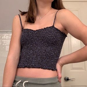3/25$ Brandy melville ribbed floral tank top
